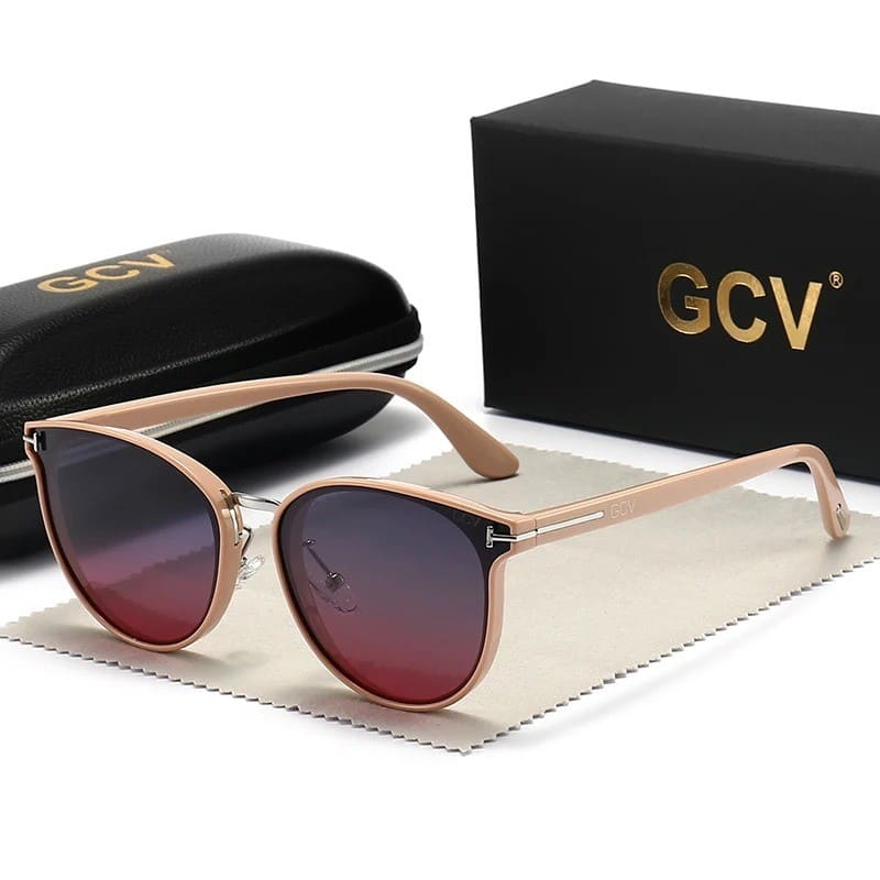 Óculos de Sol Feminino Polarizado GCV UV400 - Detalhe Frontal - Lojas LA