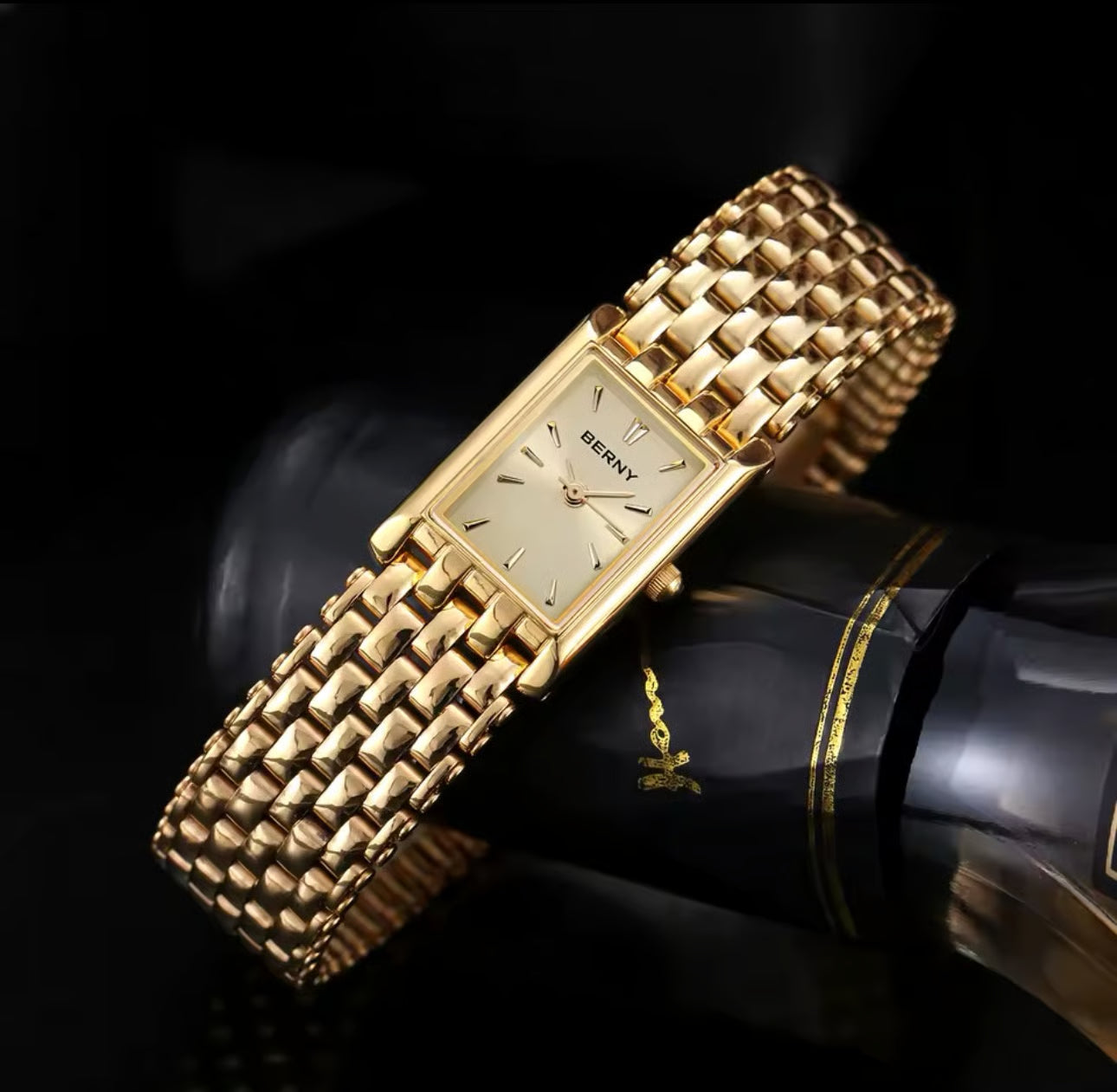 Relógio Feminino Dourado BERNY 2166L