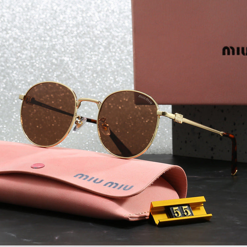 Óculos de Sol Feminino de Metal Miu Miu - Versão Preta - Lojas LA