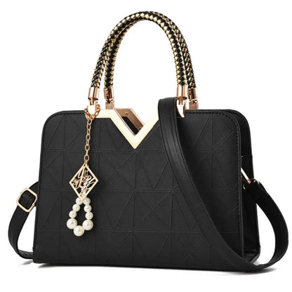 Bolsa de Luxo de Couro Premium para Mulheres - Detalhe Fechamento - Lojas LA