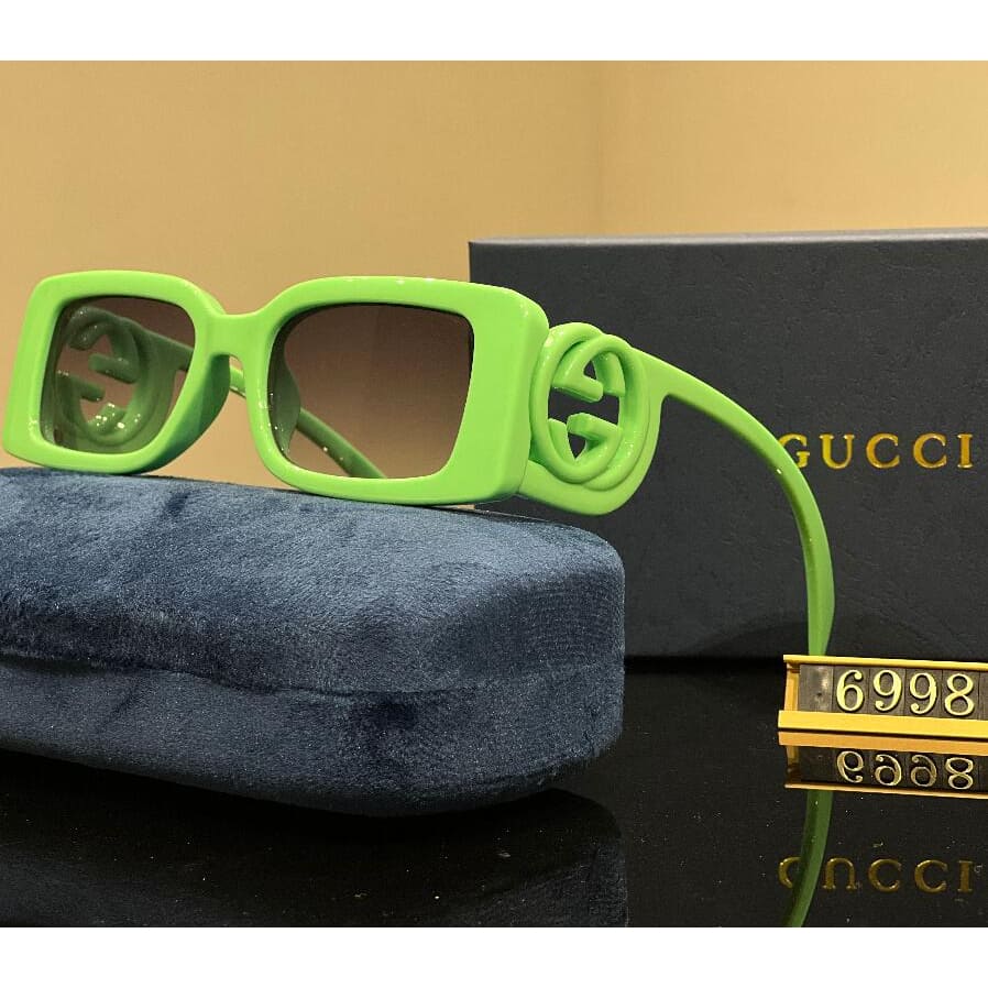 Óculos de Sol Feminino Retangular Vintage Premium - Versão Marrom - Lojas LA