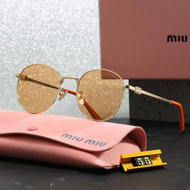 Óculos de Sol Feminino de Metal Miu Miu - Detalhe Armação - Lojas LA