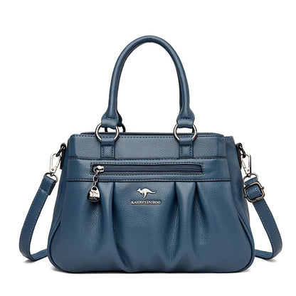 Bolsa de Couro Vintage para Mulheres Grande Capacidade - Vista Principal - Lojas LA
