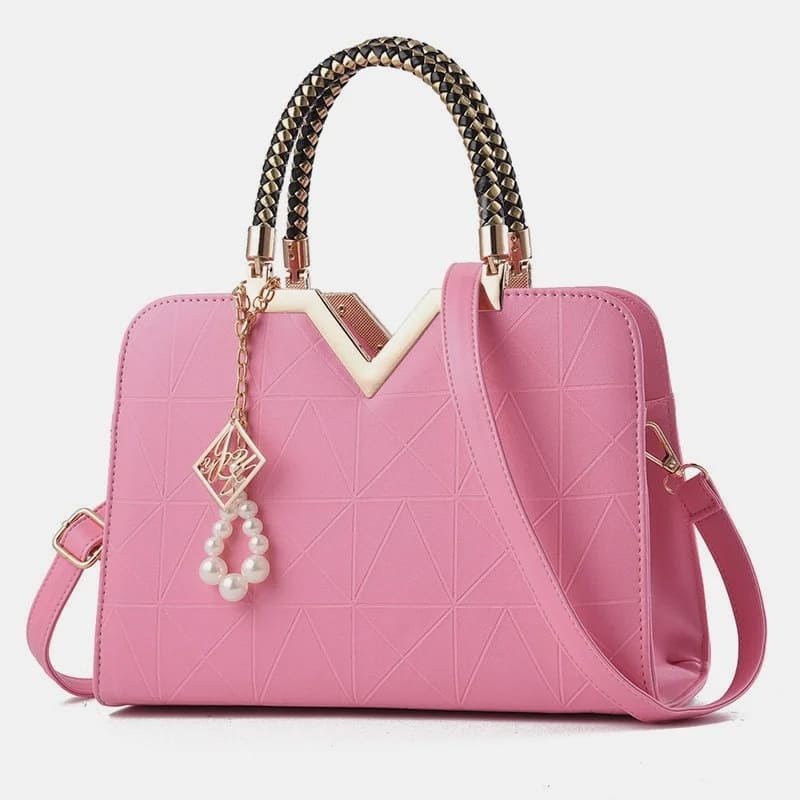 Bolsa de Luxo de Couro Premium para Mulheres - Detalhe Alça - Lojas LA