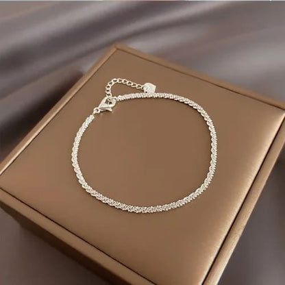 Pulseira Prata Esterlina com Pérolas Feminina Modelo 08 - Lojas LA