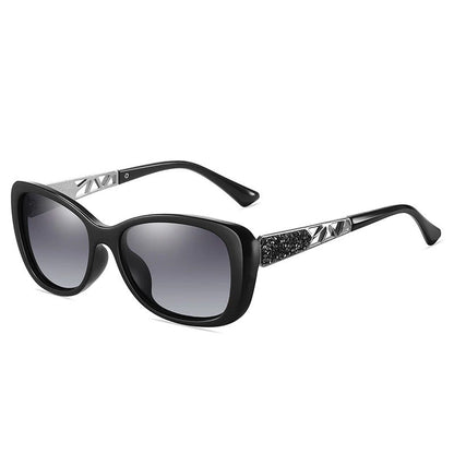 Óculos de Sol Feminino Oval Premium UV400 - Detalhe Hastes - Lojas LA