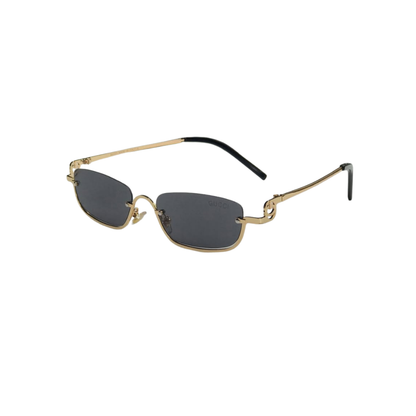 Óculos de Sol Gucci Eyewear Retangular Metálico - Vista Frontal - Lojas LA