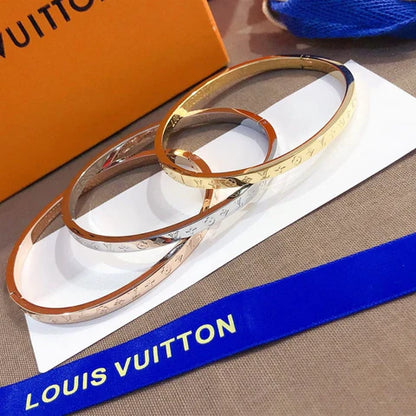 Pulseira Feminina Aço Inoxidável Requintada - Vista Lateral - Lojas LA