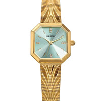Dourado e Azul Claro