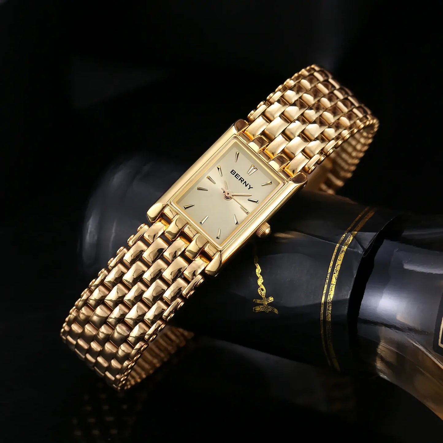 Relógio Feminino Dourado BERNY 2166L