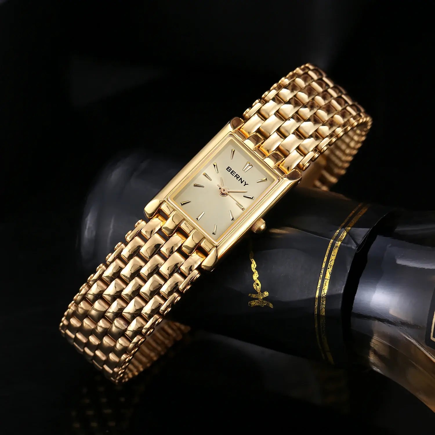 Relógio Feminino Dourado BERNY 2166L