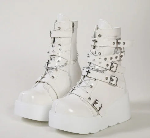 Bota Coturno Feminina Gotica - Modelo 02 Vista Principal - Lojas LA