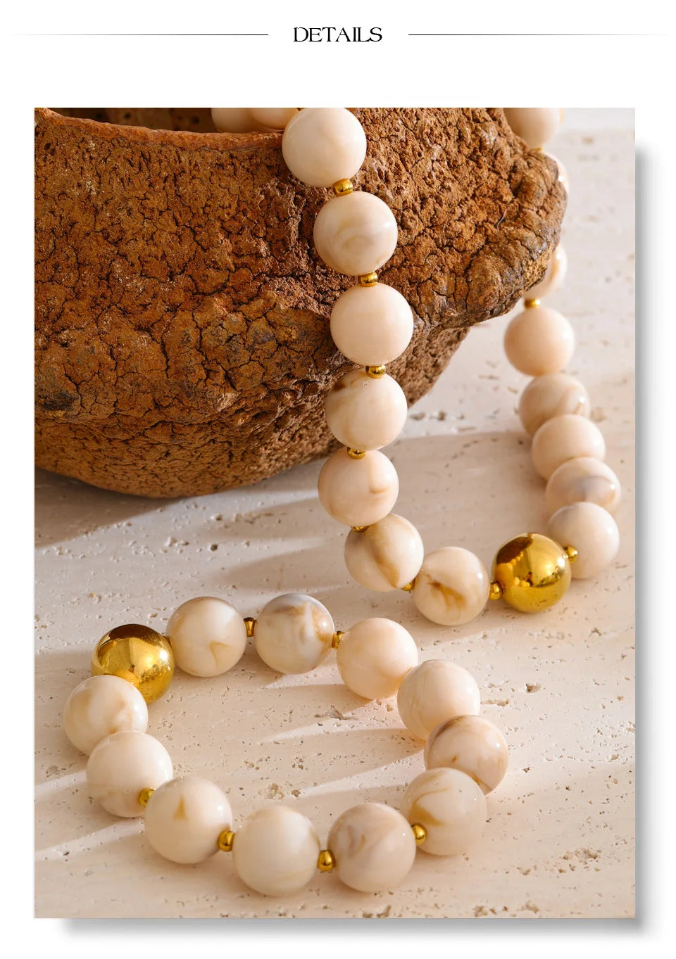Conjunto Colar e Bracelete com Resina Coloridas Aço Inoxidável - Lojas LA