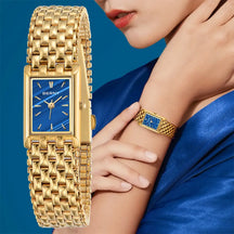 Relógio Feminino Dourado BERNY 2166L - Versão Dourada - Lojas LA