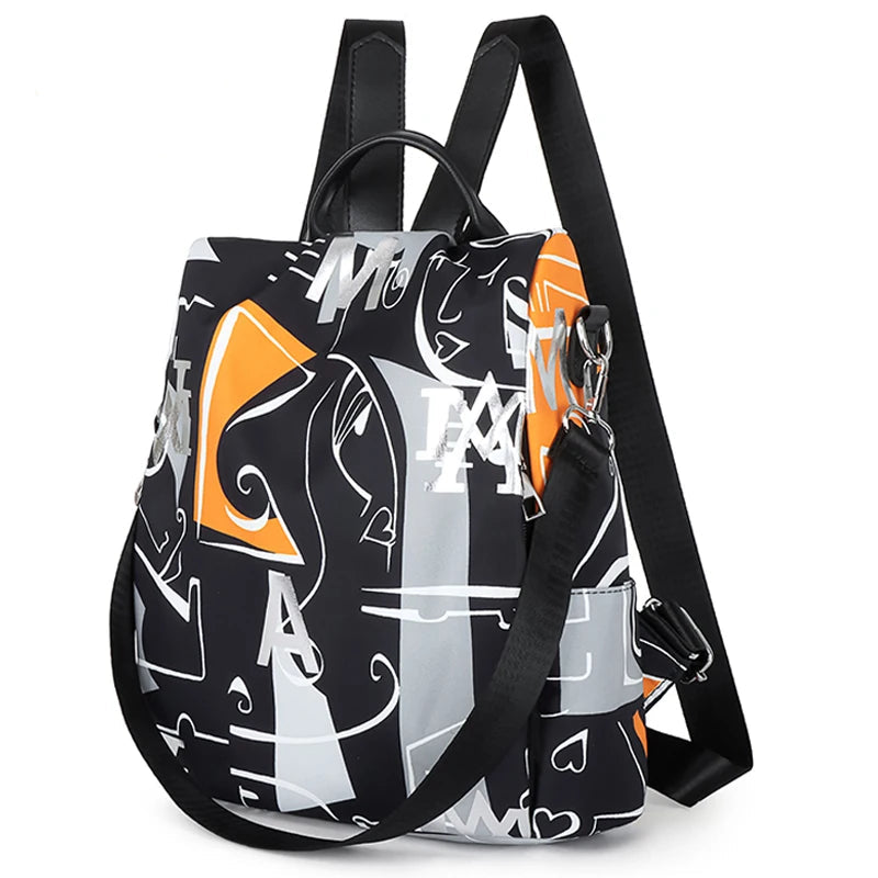 Bolsa Mochila Feminina 2 em 1 Premium Grande Capacidade - Detalhe Fechamento - Lojas LA