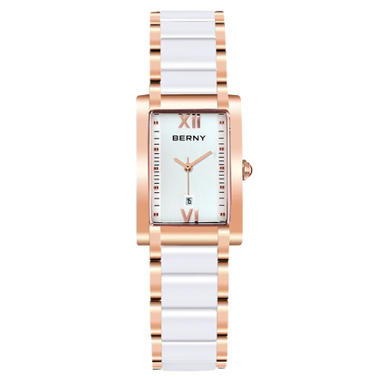 Relógio Feminino BERNY Retangular Cristal Safira - Vista Principal - Lojas LA