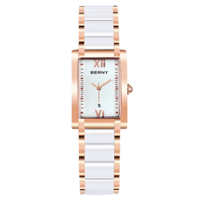 Relógio Feminino BERNY Retangular Cristal Safira - Vista Principal - Lojas LA