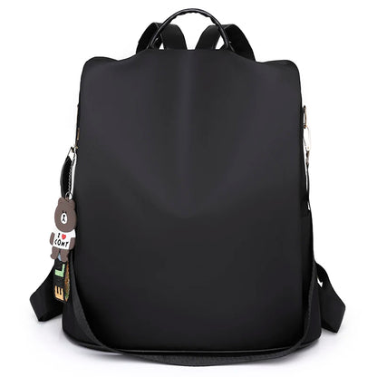 Bolsa mochila feminina 2 em 1 oxford — alças nas costas acolchoadas