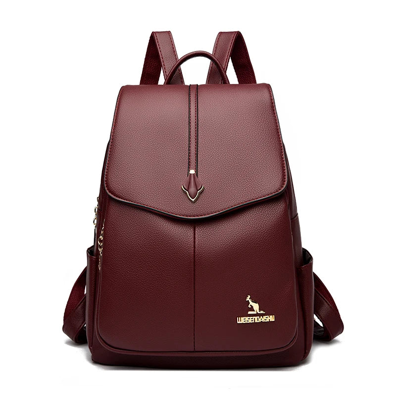 Alças reguláveis mochila feminina multifuncional