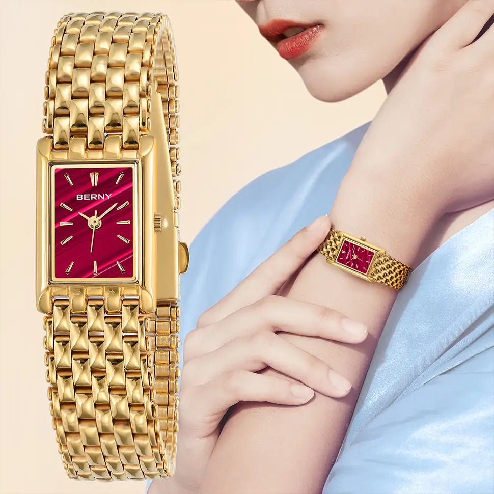 Relógio Feminino Dourado BERNY 2166L