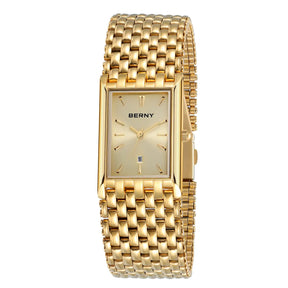 Relógio Feminino Dourado BERNY 2166L - Vista Principal - Lojas LA