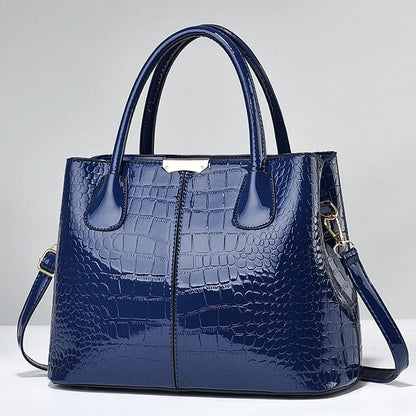 Bolsa de Couro Premium Para Mulheres Alta Capacidade - Vista Lateral - Lojas LA