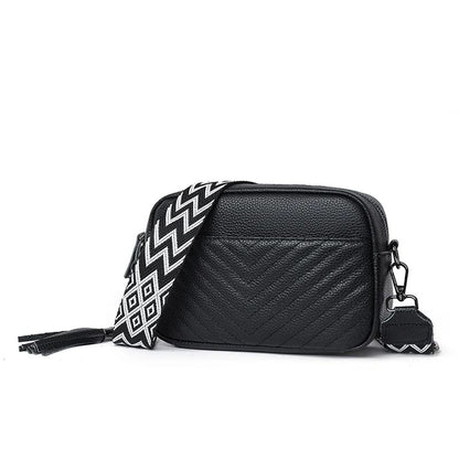 Bolsa de Ombro de Couro Genuíno Premium para Mulheres - Detalhe Fechamento - Lojas LA