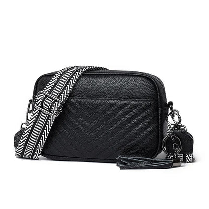 Bolsa de Ombro de Couro Genuíno Premium para Mulheres - Detalhe Interior - Lojas LA