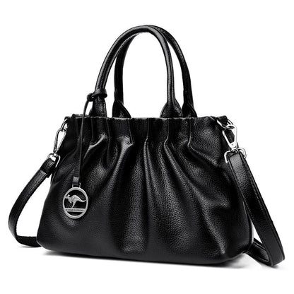 Bolsa de Couro Genuíno para Mulheres Grande Capacidade - Vista Principal - Lojas LA