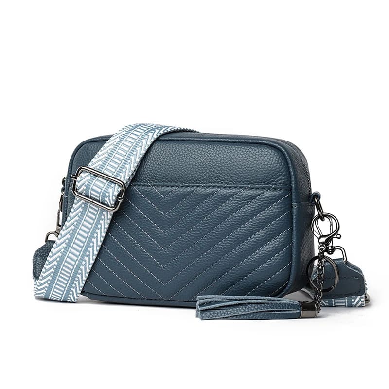 Bolsa de Ombro de Couro Genuíno Premium para Mulheres - Vista Principal - Lojas LA