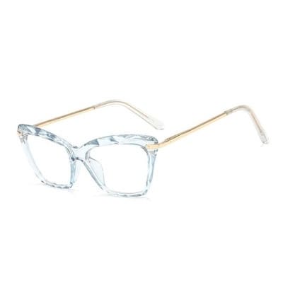 Óculos Feminino Lente Transparente Moda Vintage - Versão Amarela - Lojas LA