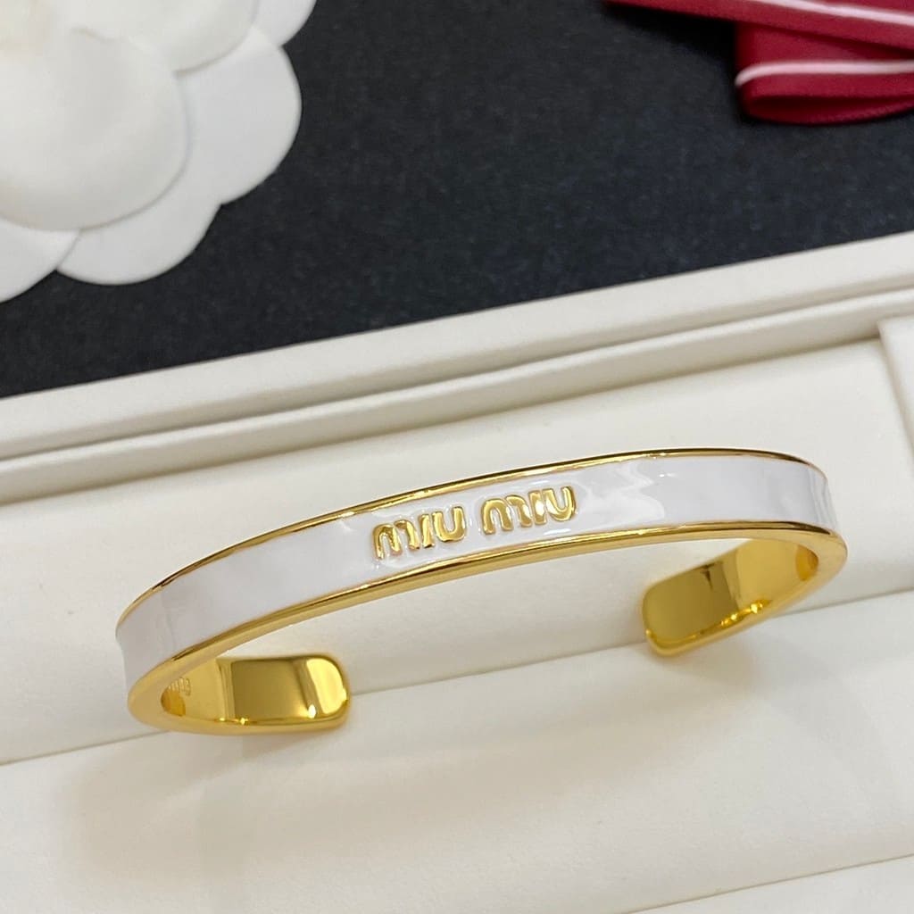 Pulseira Bracelete Feminino Miu Colorido - Versão Branca - Lojas LA