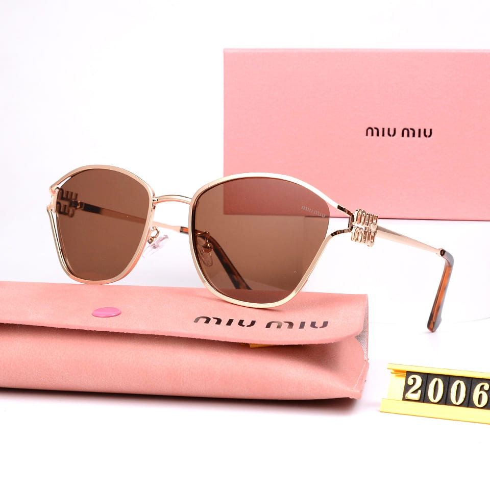 Óculos de Sol Feminino Oval Marca de Luxo - Vista Frontal - Lojas LA