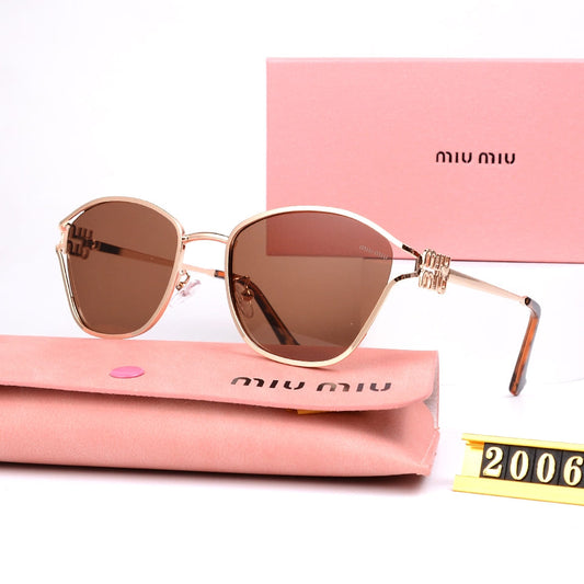 Óculos de Sol Feminino Oval Marca de Luxo - Vista Frontal - Lojas LA
