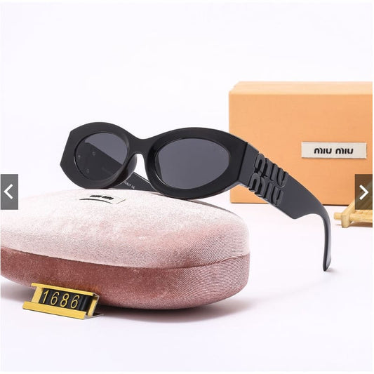 Óculos de Sol Feminino Oval Moda Fashion UV400 - Vista Frontal - Lojas LA