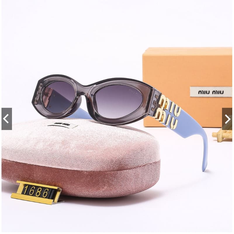 Óculos de Sol Feminino Oval Moda Fashion - Versão Preta - Lojas LA