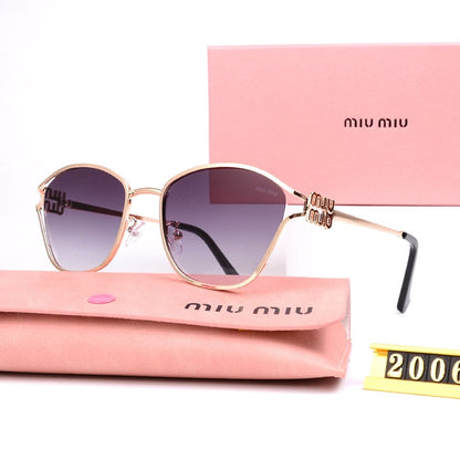 Óculos de Sol Feminino Oval Marca de Luxo - Versão Preta - Lojas LA