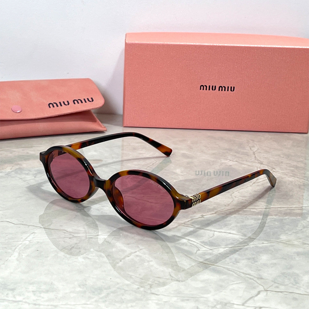 Óculos de Sol Feminino Redondo Miu Miu - Vista Completa - Lojas LA