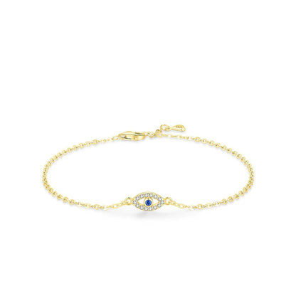 Pulseira Prata 925 Esterlina Fashion Fecho Deslizante Ajustável - Versão Dourada - Lojas LA