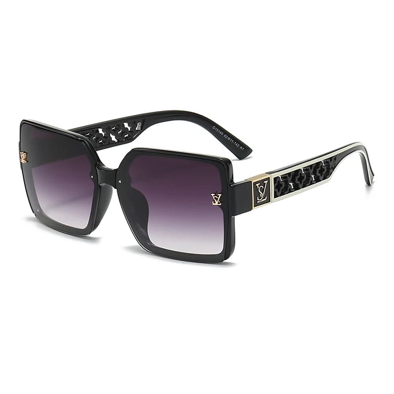 Óculos de Sol Feminino Quadrado Design de Luxo - Versão Marrom - Lojas LA