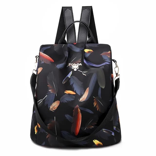 Mochila oxford feminina impermeável — costas acolchoadas