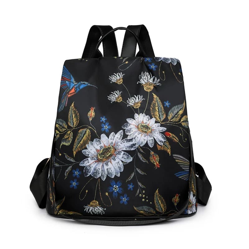 Mochila feminina oxford grande capacidade — cabe notebook