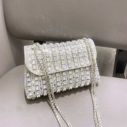Bolsa de Ombro Feminina de Strass - Vista Principal - Lojas LA