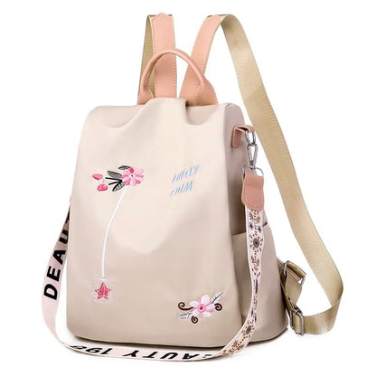 Mochila Feminina Oxford Impermeável — Resistente à Chuva, Espaçosa e Moderna