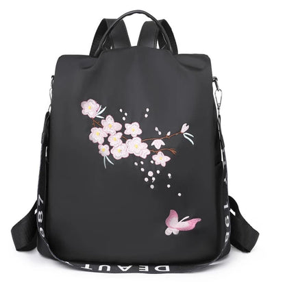 Mochila Feminina Oxford Impermeável — Resistente à Chuva, Espaçosa e Moderna
