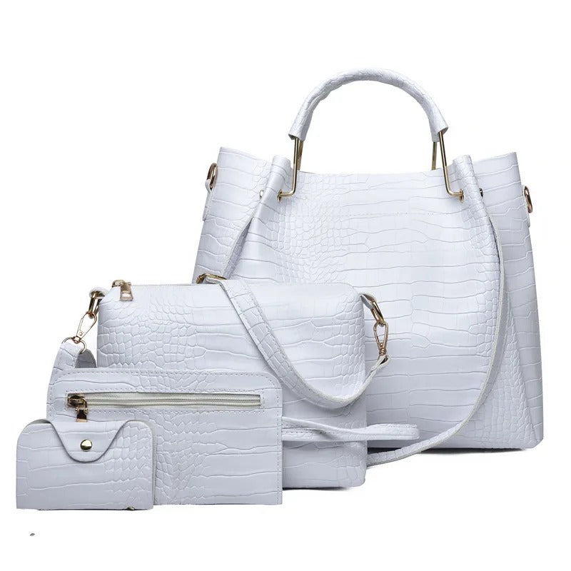 Bolsa de Ombro Grande Capacidade 4 Peças - Vista Lateral - Lojas LA