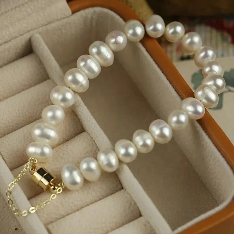 Pulseira de Pérola Delicada Feminina Branca - Vista Principal - Lojas LA