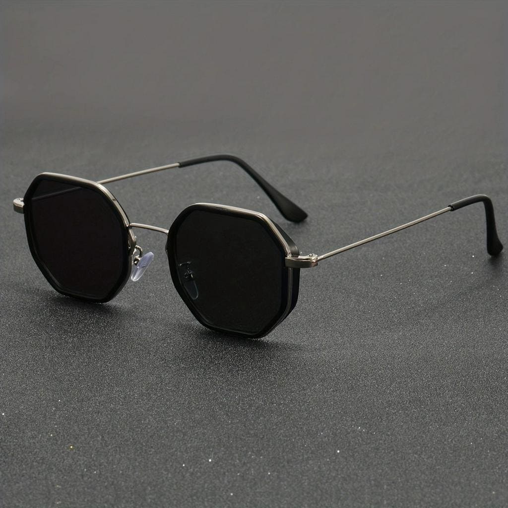 Óculos de Sol Feminino Poligonal Fashion UV400 - Versão Marrom - Lojas LA