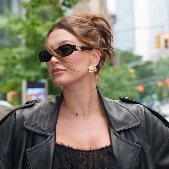 Óculos de Sol Gucci Preto Oval Frame - Versão Preta - Lojas LA