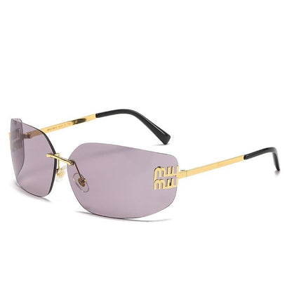 Óculos de Sol Feminino Moldura Metálica Miu Miu - Vista Frontal - Lojas LA
